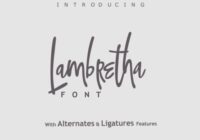Lambretha Font - Featured Image