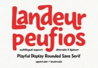 Landeur Peufios Font - Featured Image