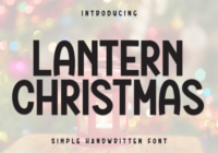 Lantern Christmas Font - Featured Image