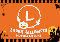 Lapum Halloween Monogram Font - Featured Image