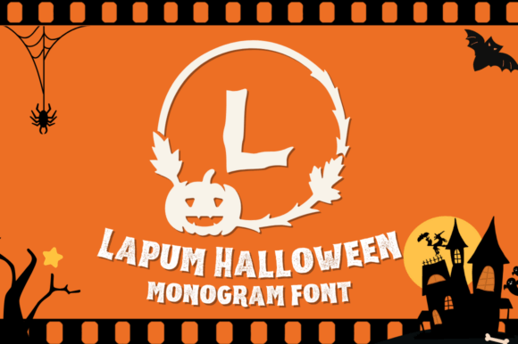 Lapum Halloween Monogram Font - Featured Image