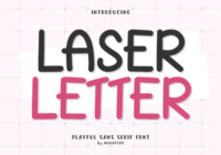 Laser Letter Font - Featured Image