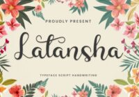 Latansha Font - Featured Image