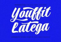 Latega Youffit Font - Featured Image