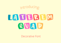 Laterem Quad Font - Featured Image
