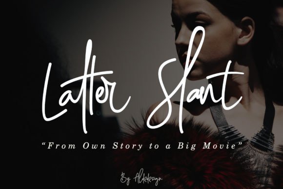 Latter Slant Font - Featured Image