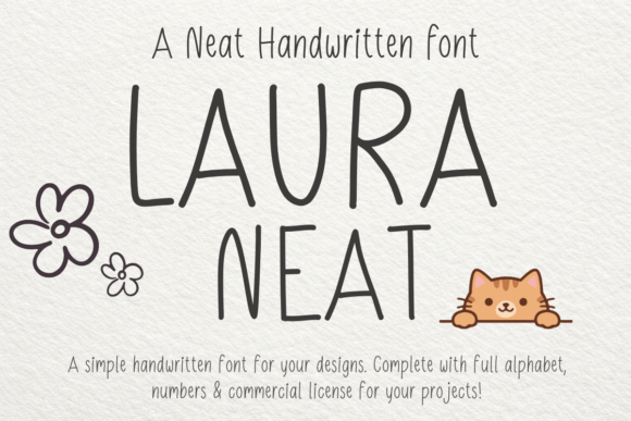 Laura Neat Font - Featured Image