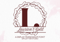 Laurion Split Monogram Font - Featured Image