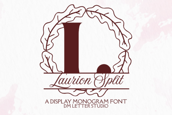 Laurion Split Monogram Font - Featured Image