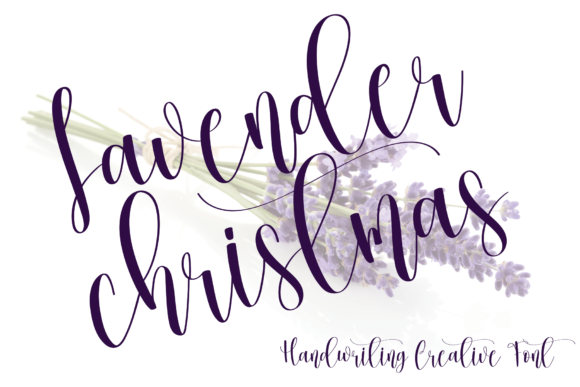 Lavender Christmas Font - Featured Image