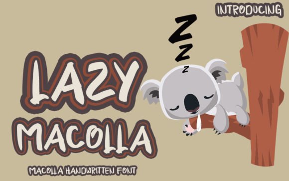 Lazy Macolla Font - Featured Image