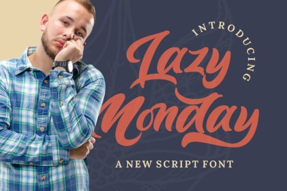 Lazy Monday Font - Featured Image