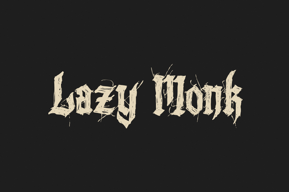 Lazy Monk Font - Featured Image