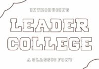 Leader College Font - Featured Image