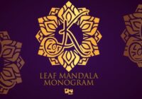 Leaf Mandala Monogram Font - Featured Image