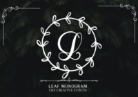 Leaf Monogram Font - Featured Image