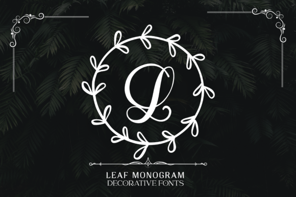 Leaf Monogram Font - Featured Image
