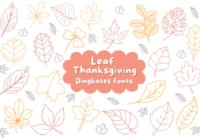 Leaf Thanksgiving Font - Featured Image
