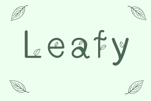 Leafy Font - Featured Image