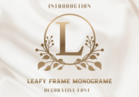 Leafy Frame Monogram Font - Featured Image