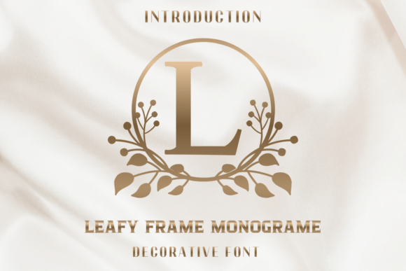 Leafy Frame Monogram Font - Featured Image