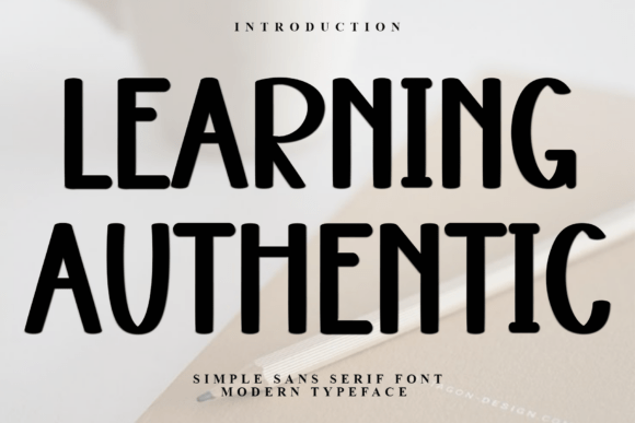Learning Authentic Font - Featured Image