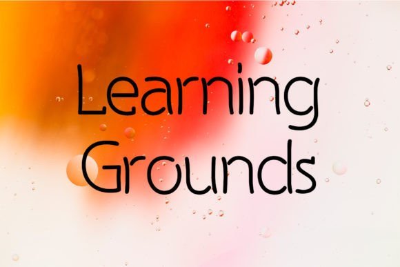 Learning Grounds Font - Featured Image