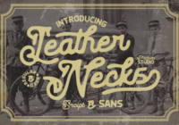 Leather Necks Font - Featured Image