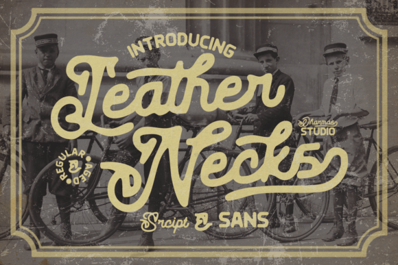Leather Necks Font - Featured Image