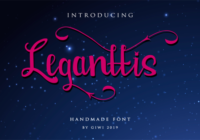Leganttis Font - Featured Image