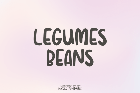 Legumes Beans Font - Featured Image