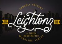 Leightonz Font - Featured Image