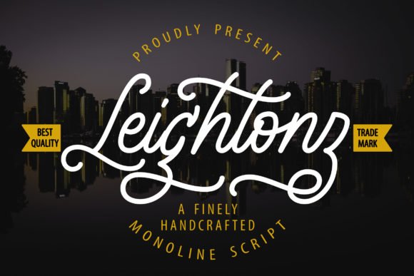 Leightonz Font - Featured Image