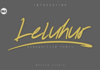 Leluhur Bold Font - Featured Image