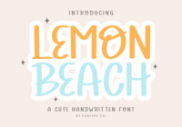 Lemon Beach Font - Featured Image
