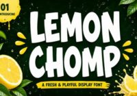 Lemon Chomp Font - Featured Image