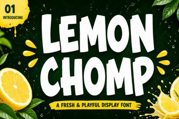Lemon Chomp Font - Featured Image