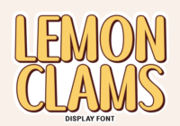 Lemon Clams Font - Featured Image