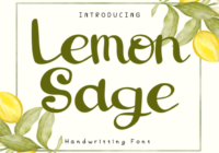 Lemon Sage Font - Featured Image