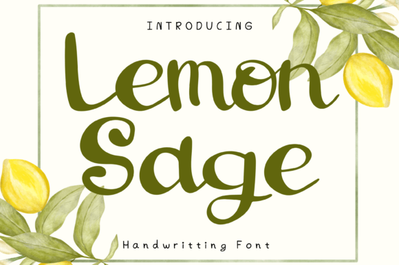 Lemon Sage Font - Featured Image