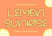 Lemon Sunrise Font - Featured Image