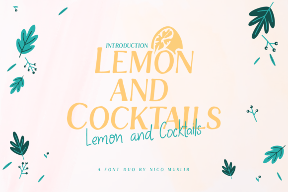 Lemon and Cocktails Font - Featured Image