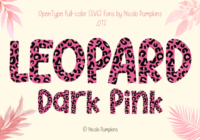 Leopard Dark Pink Font - Featured Image