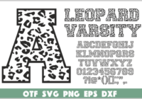 Leopard Varsity Font - Featured Image