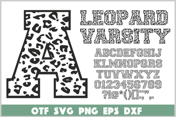 Leopard Varsity Font - Featured Image