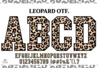 Leopard Varsity Font Font - Featured Image