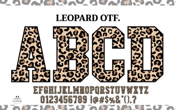 Leopard Varsity Font Font - Featured Image