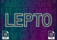 Lepto Font - Featured Image