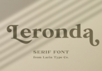 Leronda Font - Featured Image