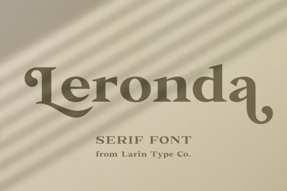 Leronda Font - Featured Image